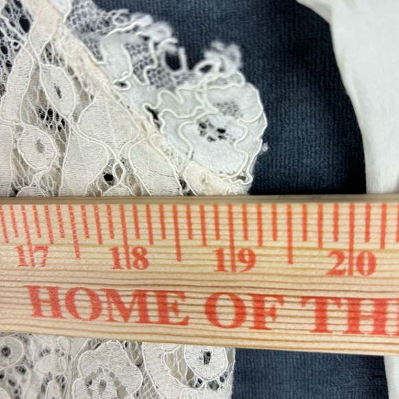 Free People Cream Lace 2 piece Mini Dress Sz Med - Picture 10 of 16